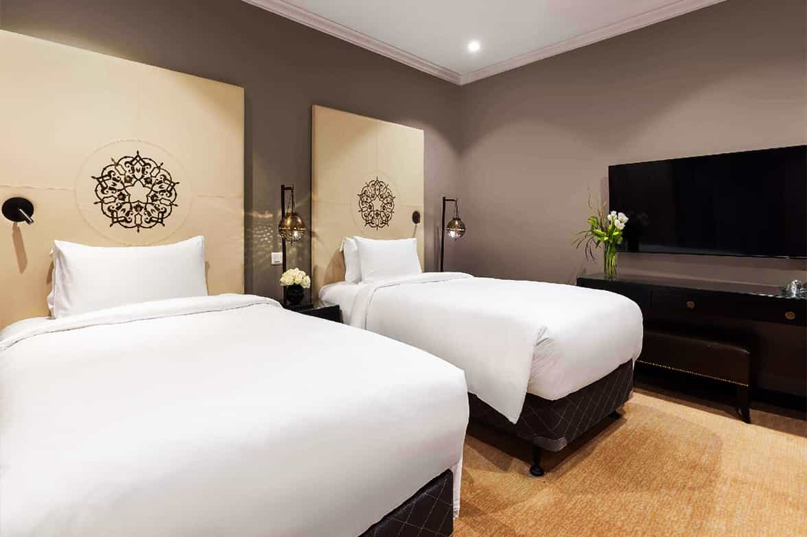Upscale Hotel Bedroom 