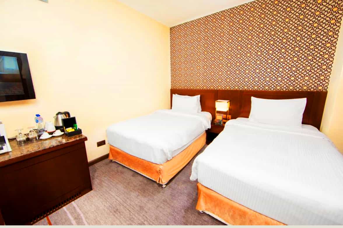 Bright Twin Room Interior 