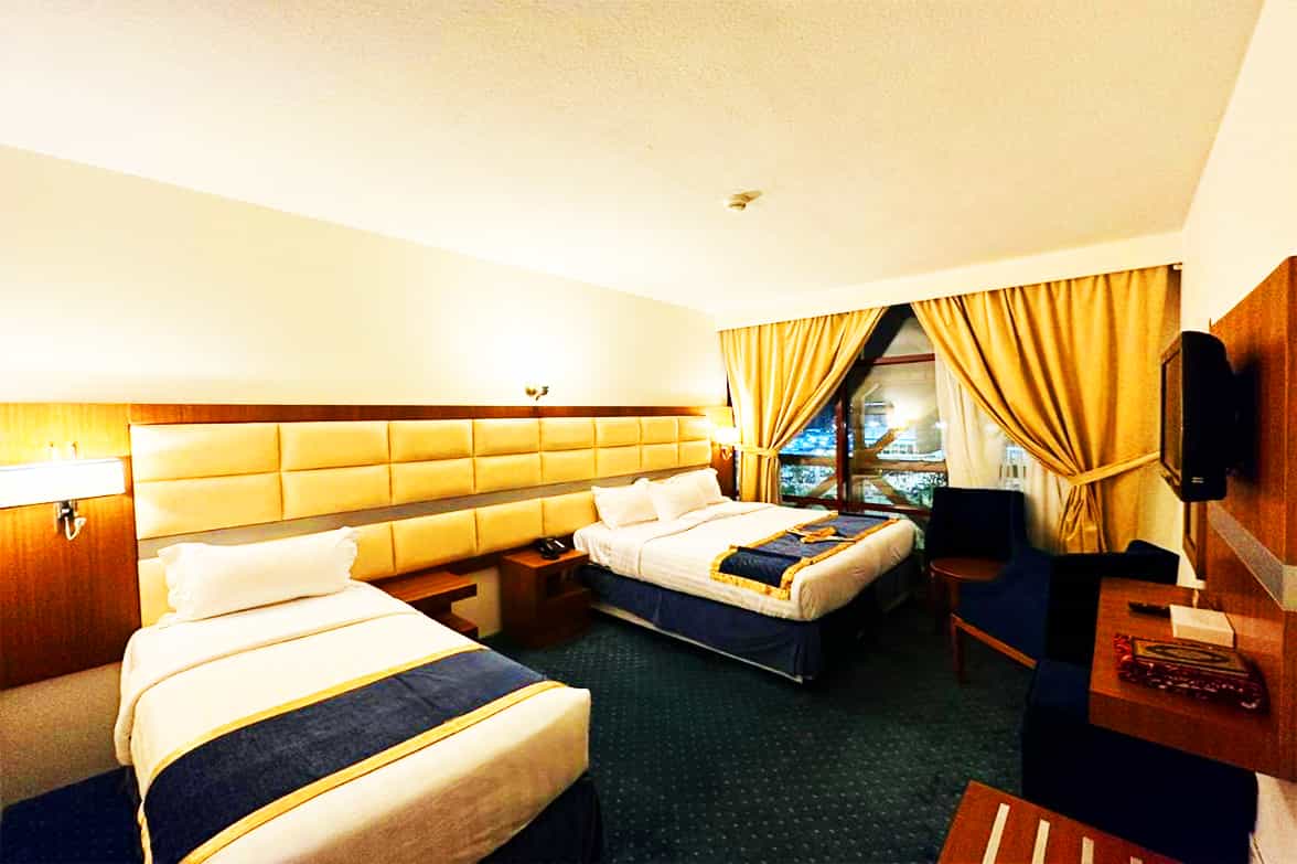 Elegant Hotel Bedroom View 