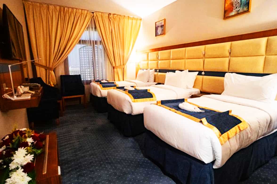 Spacious Hotel Bedroom View 