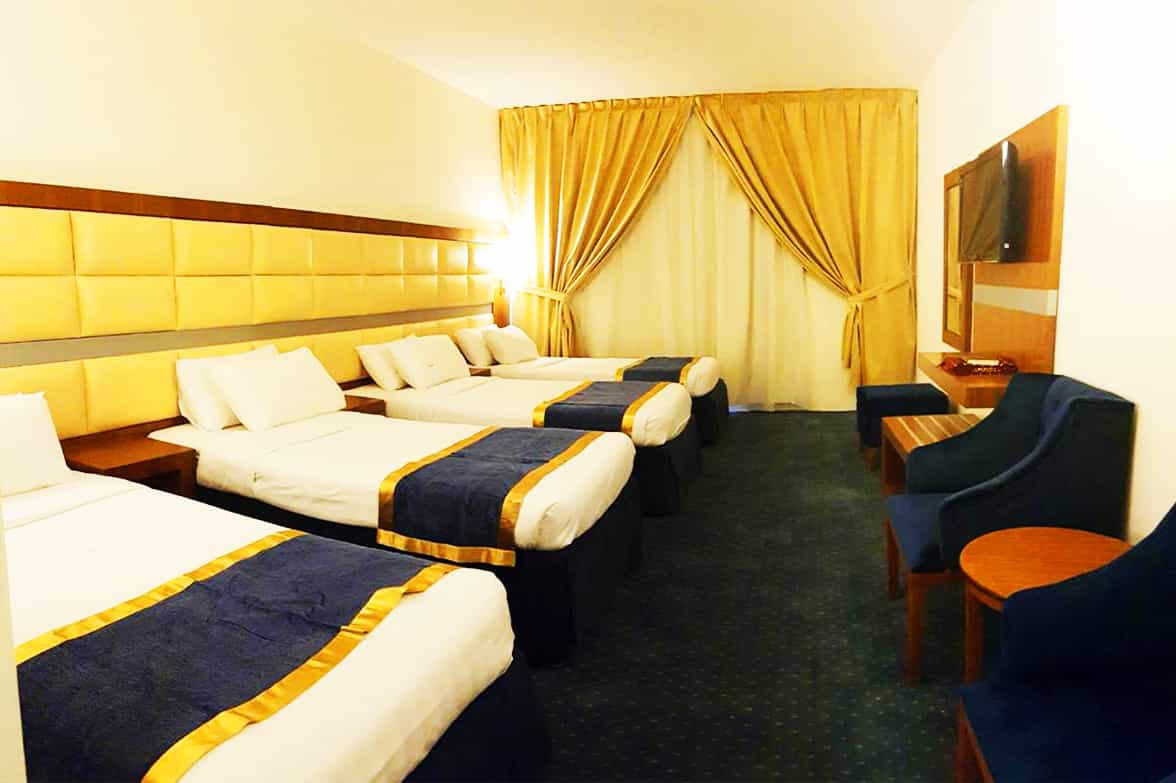 Spacious Hotel Quad Room 