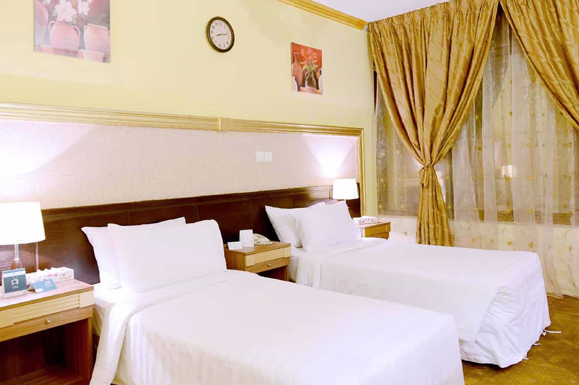 Hotel Bed With Duvet 