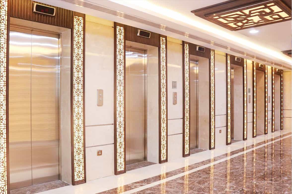 Multiple Lifts Deluxe Lobby 