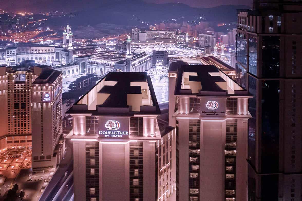 Doubletree Ariel Night View 
