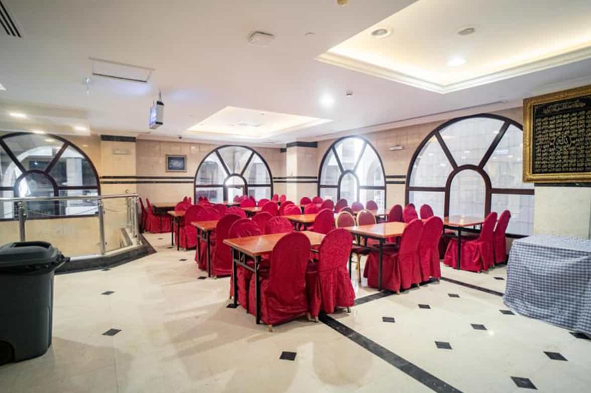 Hotel Arched Windows Dining Hall