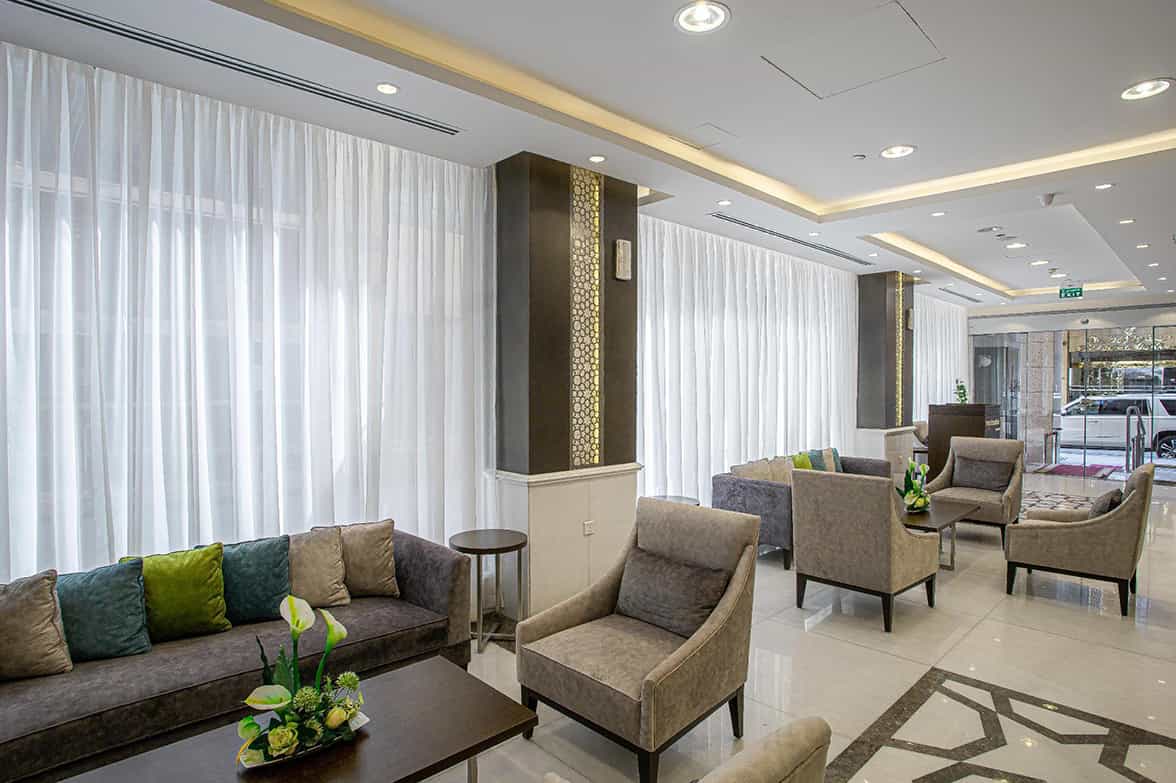 Hotel Sitting Hall With Leather Interior